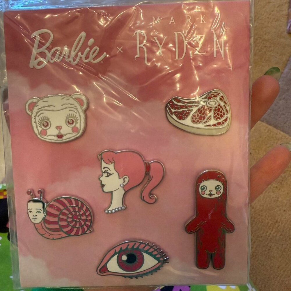 Barbie x mark ryden enamel pin set